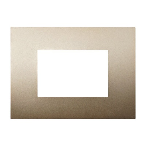 [VA83311] ETTROIT Placca Plastica Serie Venus 3P Colore Oro Compatibile Con Vimar Arke