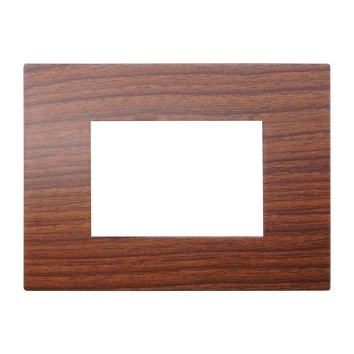 [VA83303] ETTROIT Placca Plastica Serie Venus 3P Colore Radica Compatibile Con Vimar Arke
