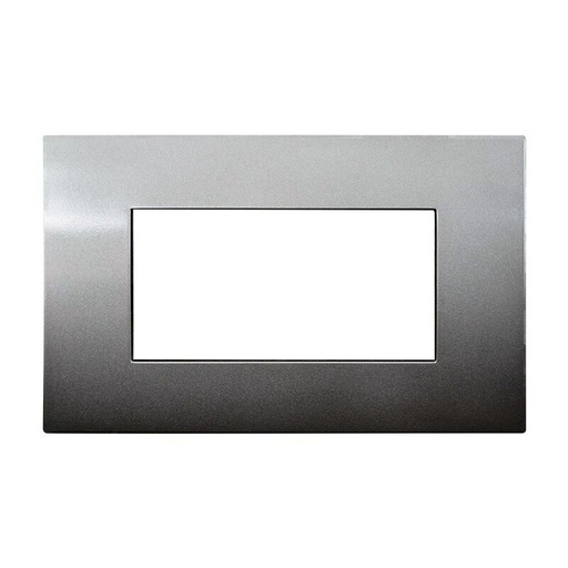 [VA83410] ETTROIT Placca Plastica Serie Venus 4P Colore Bronzo Compatibile Con Vimar Arke
