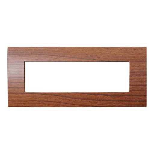 [VA83703] ETTROIT Placca Plastica Serie Venus 7P Colore Radica Compatibile Con Vimar Arke