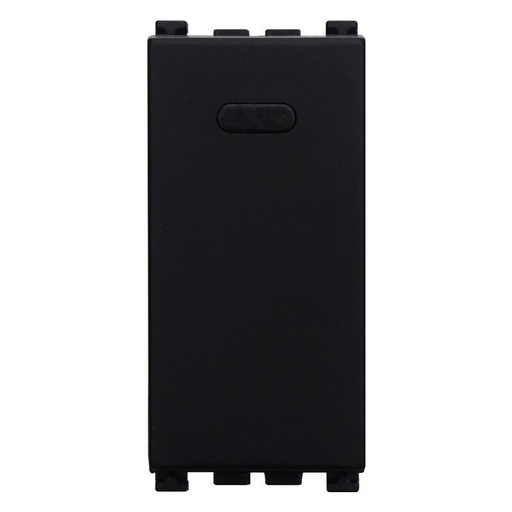 [VA1001] ETTROIT Pulsante 1P 16A Unipolare Colore Nero Compatibile Con Vimar Arke