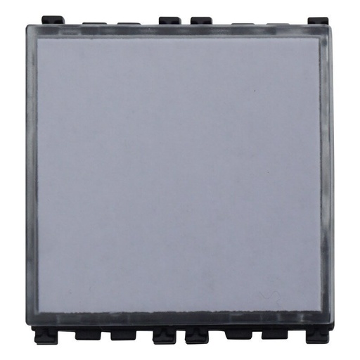 [VA1901] Pulsante Targa Portanome 2P 2M Campanello Colore Nero Compatibile Con Vimar Arke