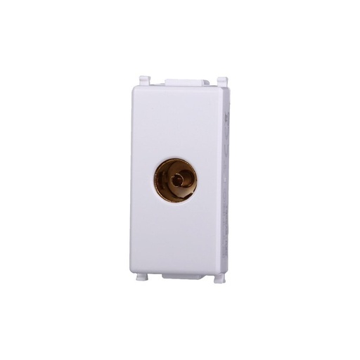 [EV2251] Connettore Presa TV Terminale Femmina Colore BIANCO Compatibile Con Vimar Plana