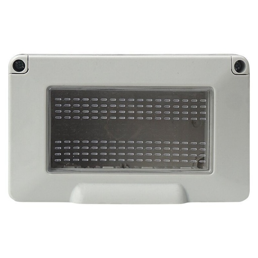 [EV2604] Custodia 4P IP55 Scatola Porta Frutti 504 Con Coperchio 4 Posti Moduli Compatibile Con Vimar Plana