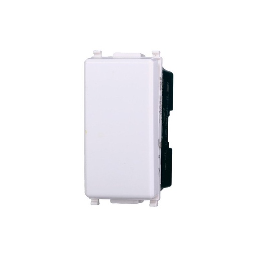 [EV0401] ETTROIT Interruttore 1P 16A Unipolare Colore Bianco Compatibile Con Vimar Plana