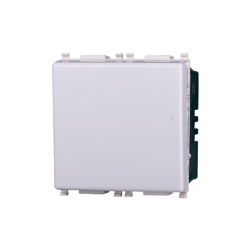 [EV3202] ETTROIT Interruttore 2P 2M 16A Unipolare Colore Bianco Compatibile Con Vimar Plana