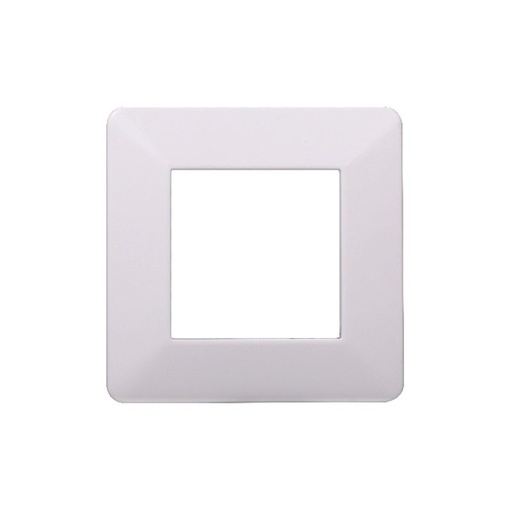 [EV83201] ETTROIT Placca Plastica Serie Starlight 2P Colore Bianco Compatibile Con Vimar Plana