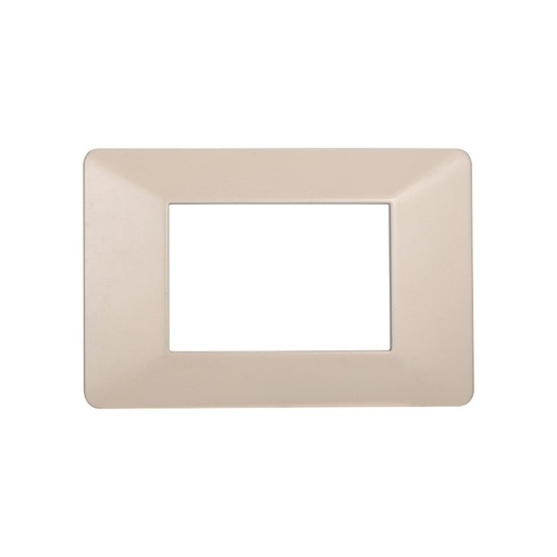[EV83309] ETTROIT Placca Plastica Serie Starlight 3P Colore Sabbia Compatibile Con Vimar Plana