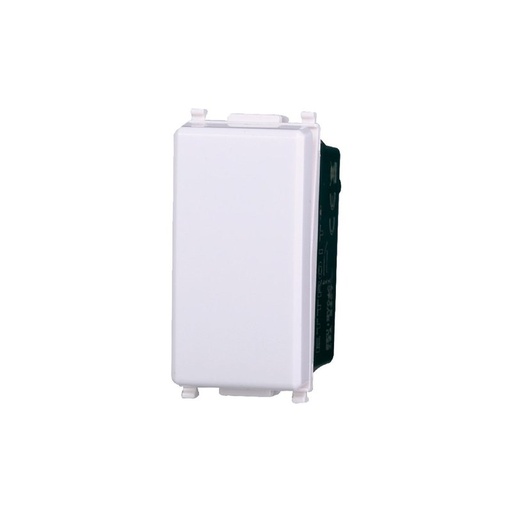 [EV1001] ETTROIT Pulsante 1P 16A Unipolare Colore BIANCO Compatibile Con Vimar Plana