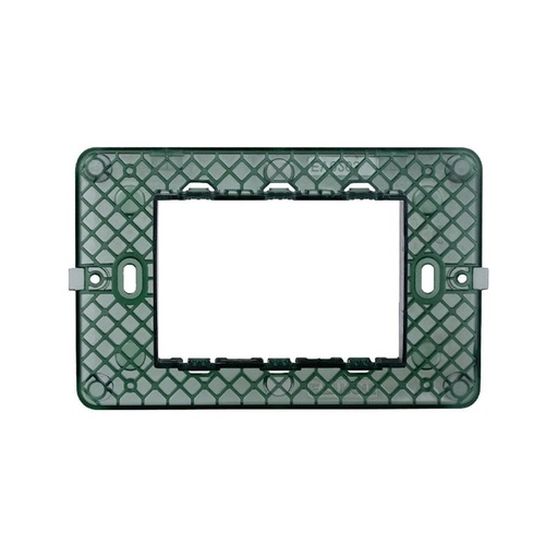 [EV0203] ETTROIT Supporto 3P Serie Starlight 3 Posti Compatibile Con Vimar Plana