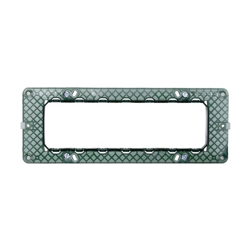 [EV0207] Supporto 7P Serie Starlight 7 Posti Compatibile Con Vimar Plana