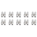 10 Mammut Elettrico Morsetto Connettore Per Cavo Fili Elettrici Con Bottone a Pressione 2X1,5mm