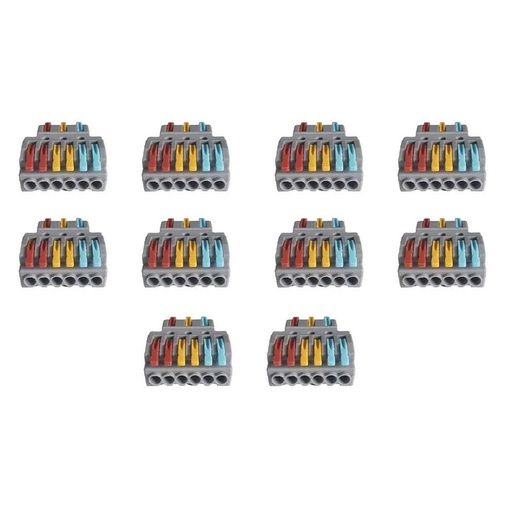 [XY2136X] 10 Sdoppiatore Elettrico Compatto Connettore Morsetto Elettrico Cavo Connettore 3P-6P