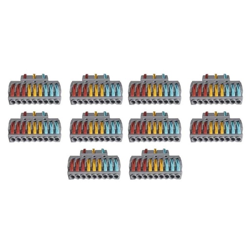 [XY2139X] 10 Sdoppiatore Elettrico Compatto Connettore Morsetto Elettrico Cavo Connettore 3P-9P