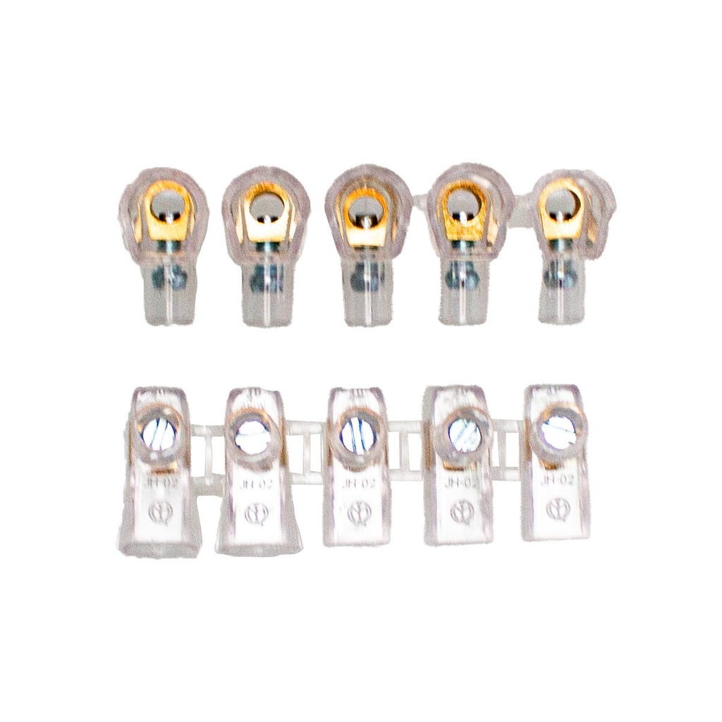 Morsetti Elettrici Morsetti Unipolari Forbox - Blister 2 Stecche Da 10 Poli 1.5 Mmq Per Cablaggi Accessori Elettrici Forbox - 7